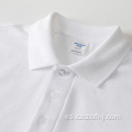 Pearl Mesh Polo Camiseta Premium Lapel Everns